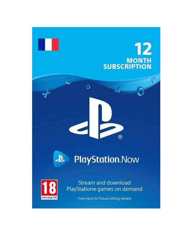  Abonnement 12 Mois  au Playstation Now CARD IPTV