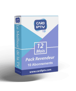 Pack Revendeur - 10 Abonnements CARD IPTV 12 Mois