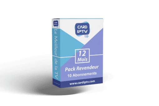 Pack Revendeur - 10 Abonnements CARD IPTV 12 Mois