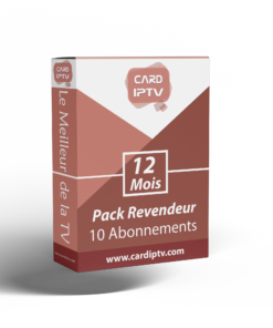 Pack Revendeur 10 Abonnements CARD IPTV Advanced 12 mois
